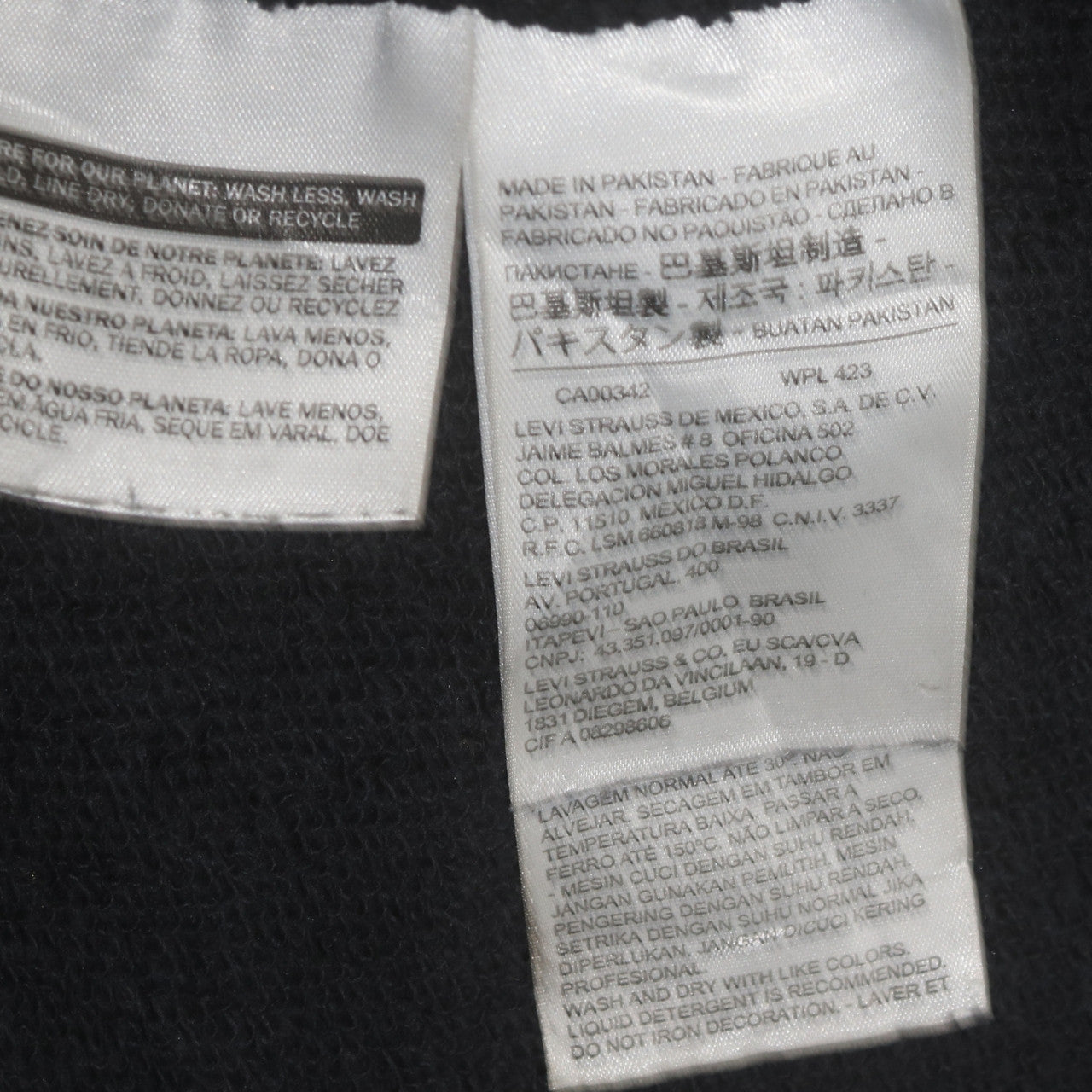 Levi's Men's Black Pullover Hoodie M Classic Logo Fleece