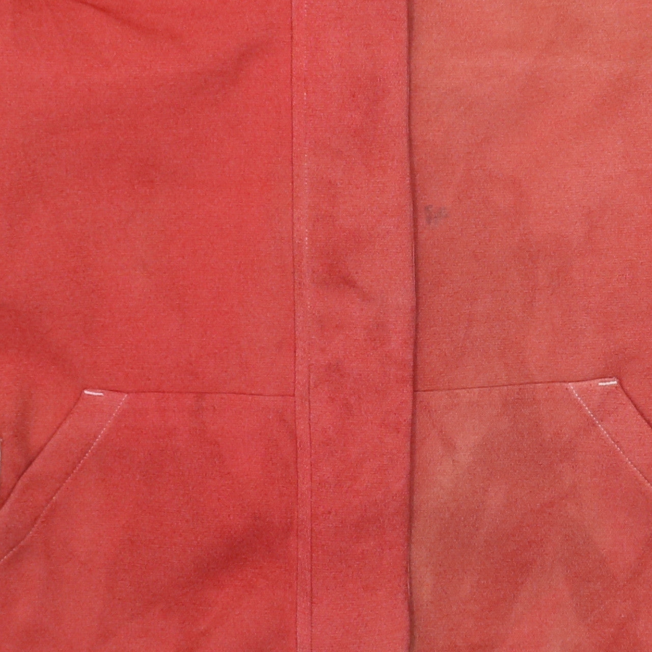 Adidas Womens Coral Red Full Zip Sweatshirt Size M 12-14 Lined Pockets