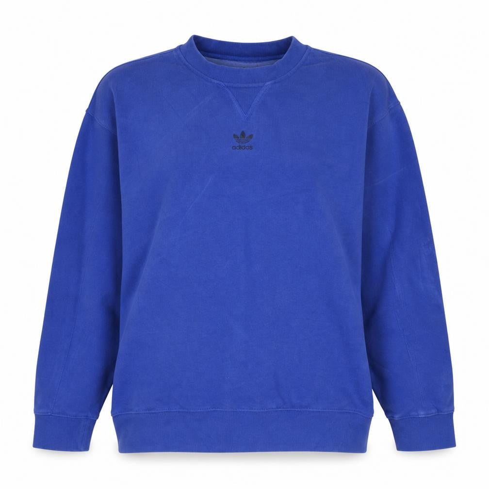 Adidas Womens Blue Crew Neck Pullover Sweatshirt UK 6 XS