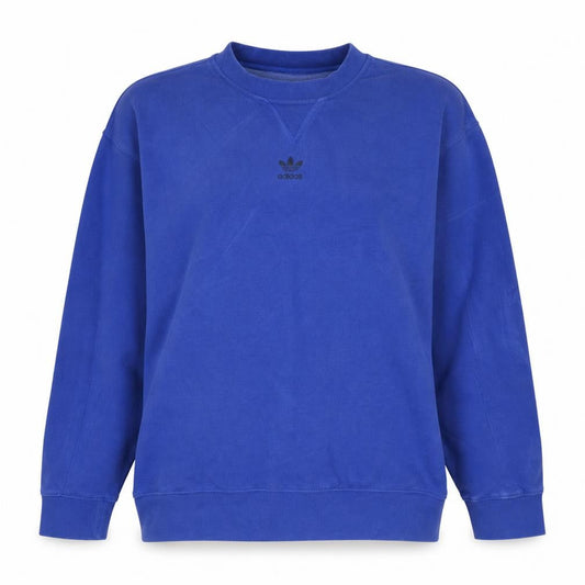 Adidas Womens Blue Crew Neck Pullover Sweatshirt UK 6 XS