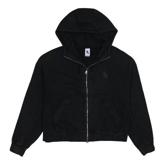 Nike Men Black XL Full Zip Hoodie Sweatshirt Cotton Blend