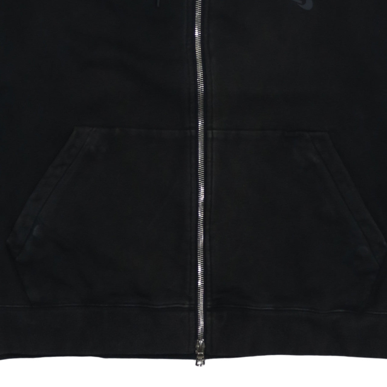 Nike Men Black XL Full Zip Hoodie Sweatshirt Cotton Blend