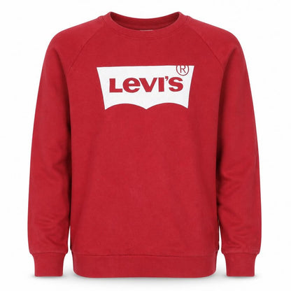 Levi's Men's Red Logo Crew Neck Pullover Sweatshirt Size S