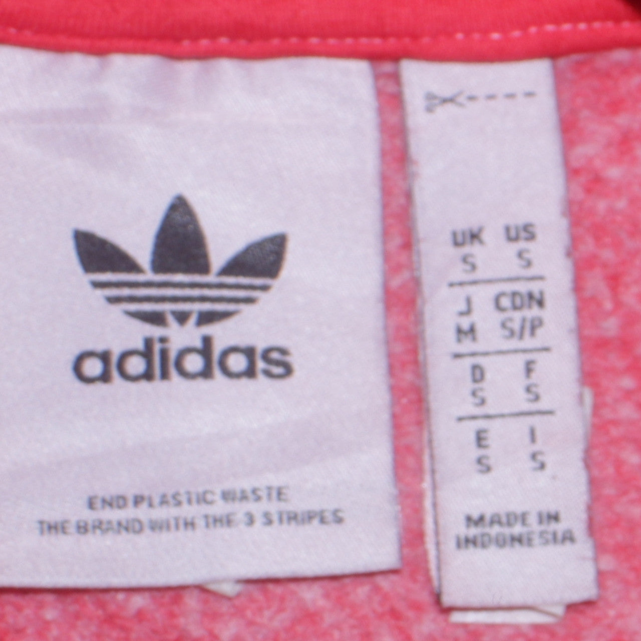 Adidas Men's Red Pullover Hoodie Small Logo Fleece Sweatshirt