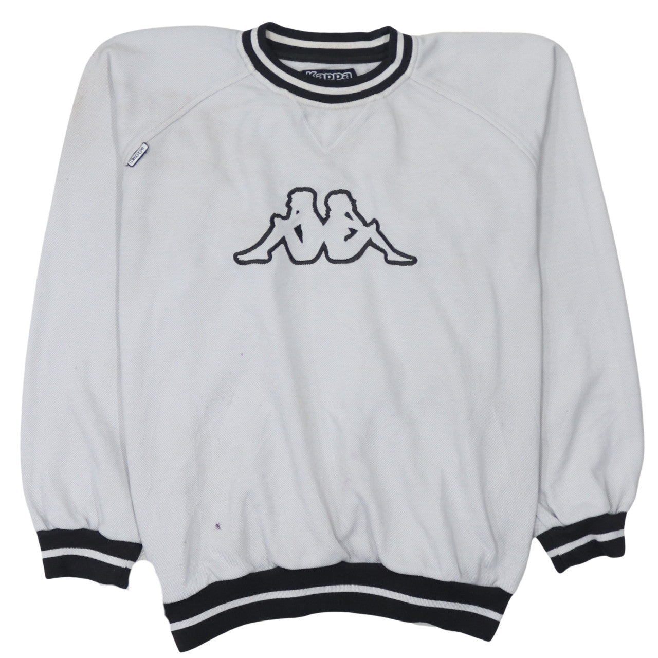 Kappa Men's White XL Logo Pullover Sweatshirt Vintage Sportswear