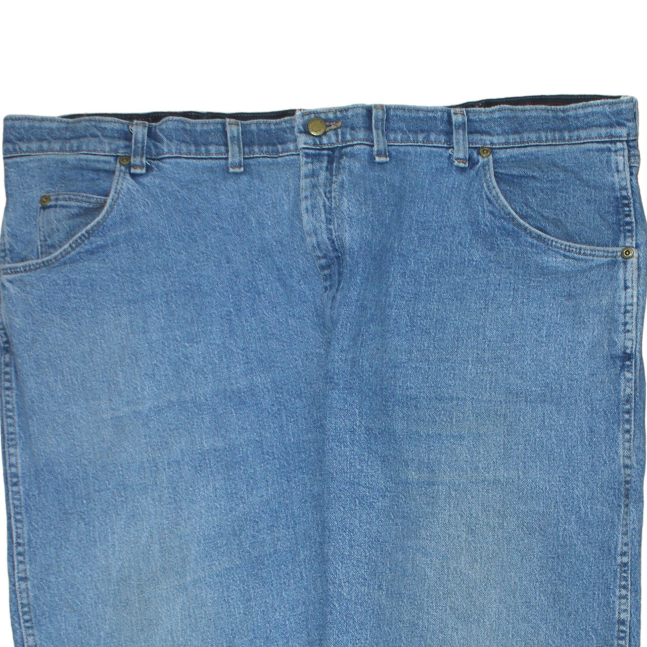 Wrangler Men's Blue 44x30 Straight Leg Denim Jeans Big & Tall