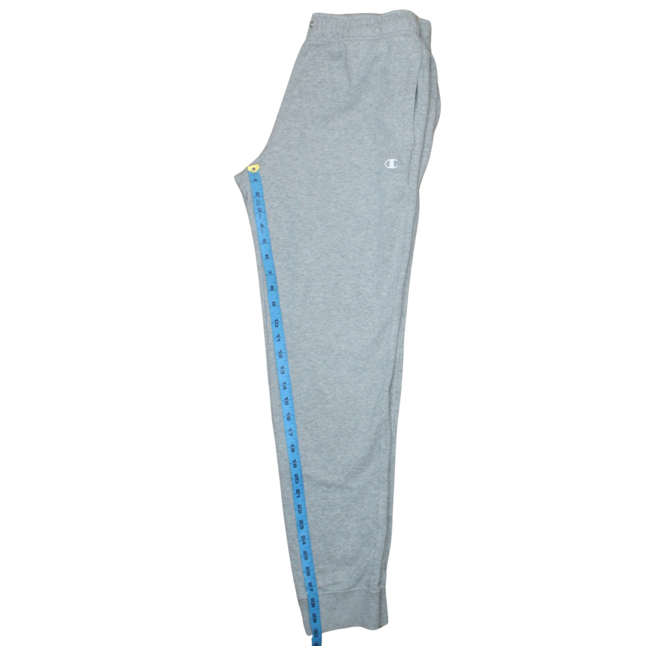 Champion Men Grey L Sweatpants Jogger Elastic Waist Cotton Blend