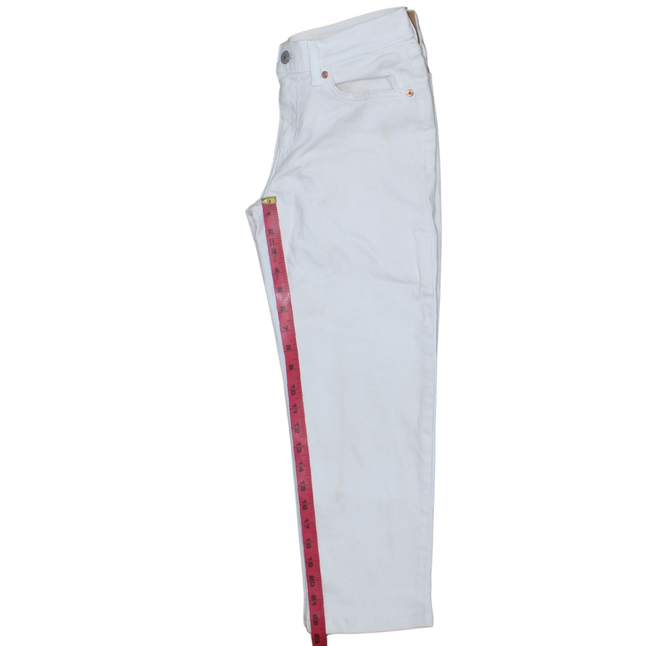 Levi's Women's White Boyfriend Jeans Size 27 Relaxed Fit Denim
