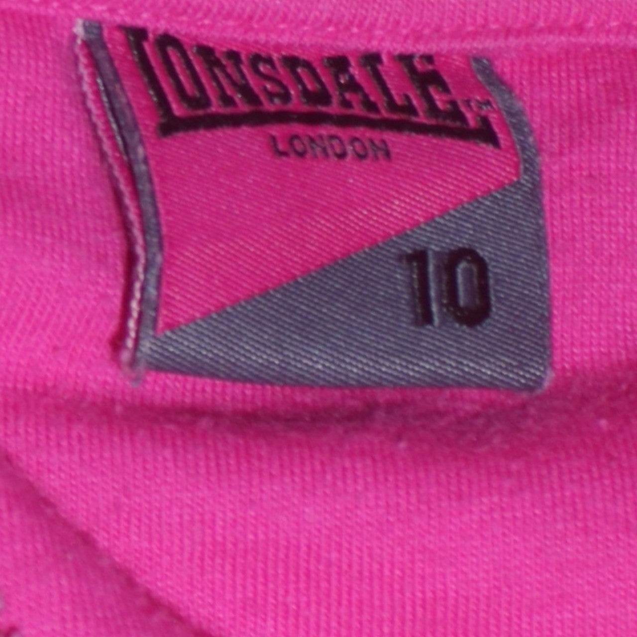 Lonsdale London Womens Pink Full Zip Hoodie Size 10