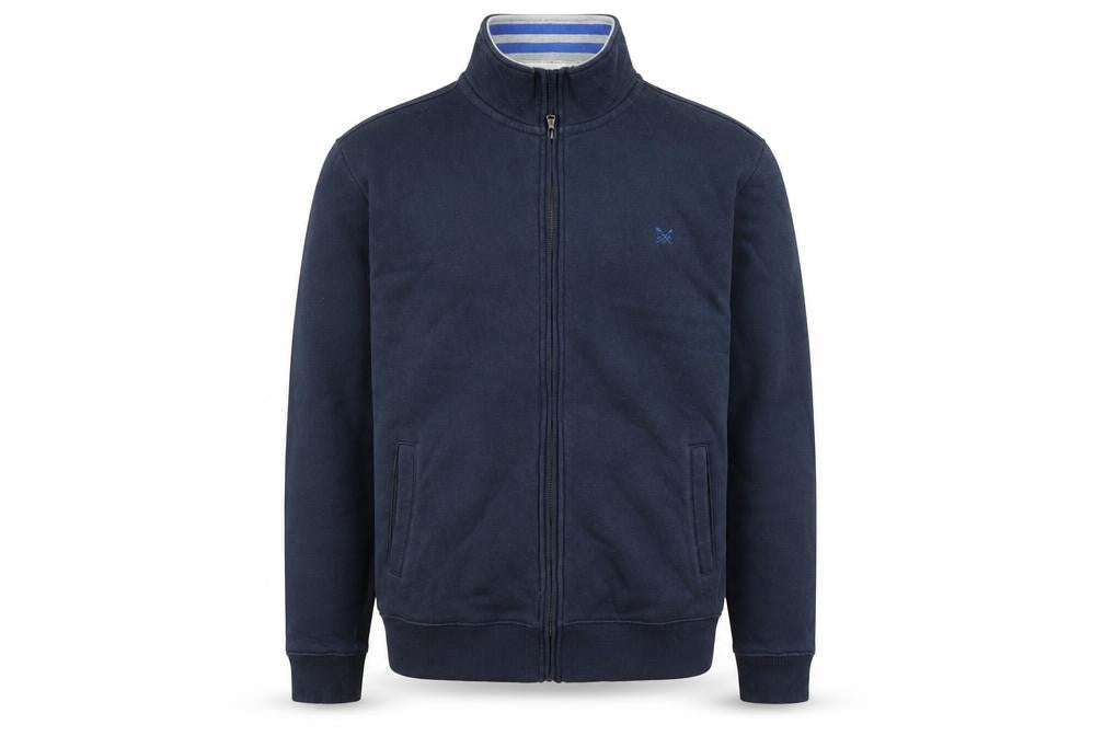 Crew Clothing Men's Blue Full Zip Jacket Size L Casual