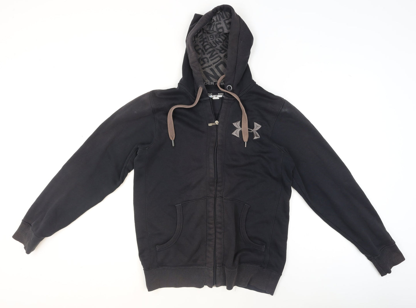 Under Armour Men's Black Small ColdGear Hooded Track Jacket