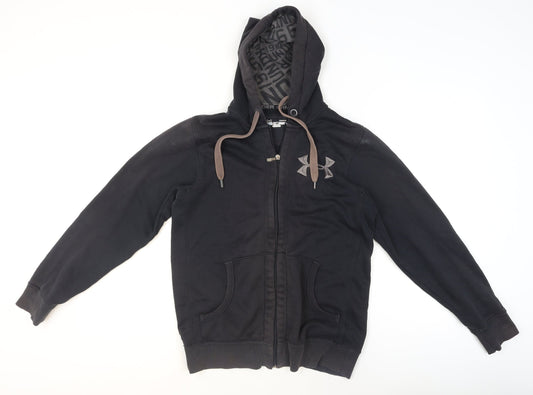 Under Armour Men's Black Small ColdGear Hooded Track Jacket