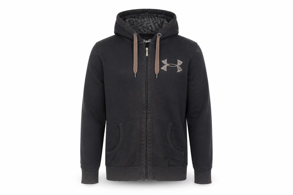 Under Armour Men's Black Small ColdGear Hooded Track Jacket