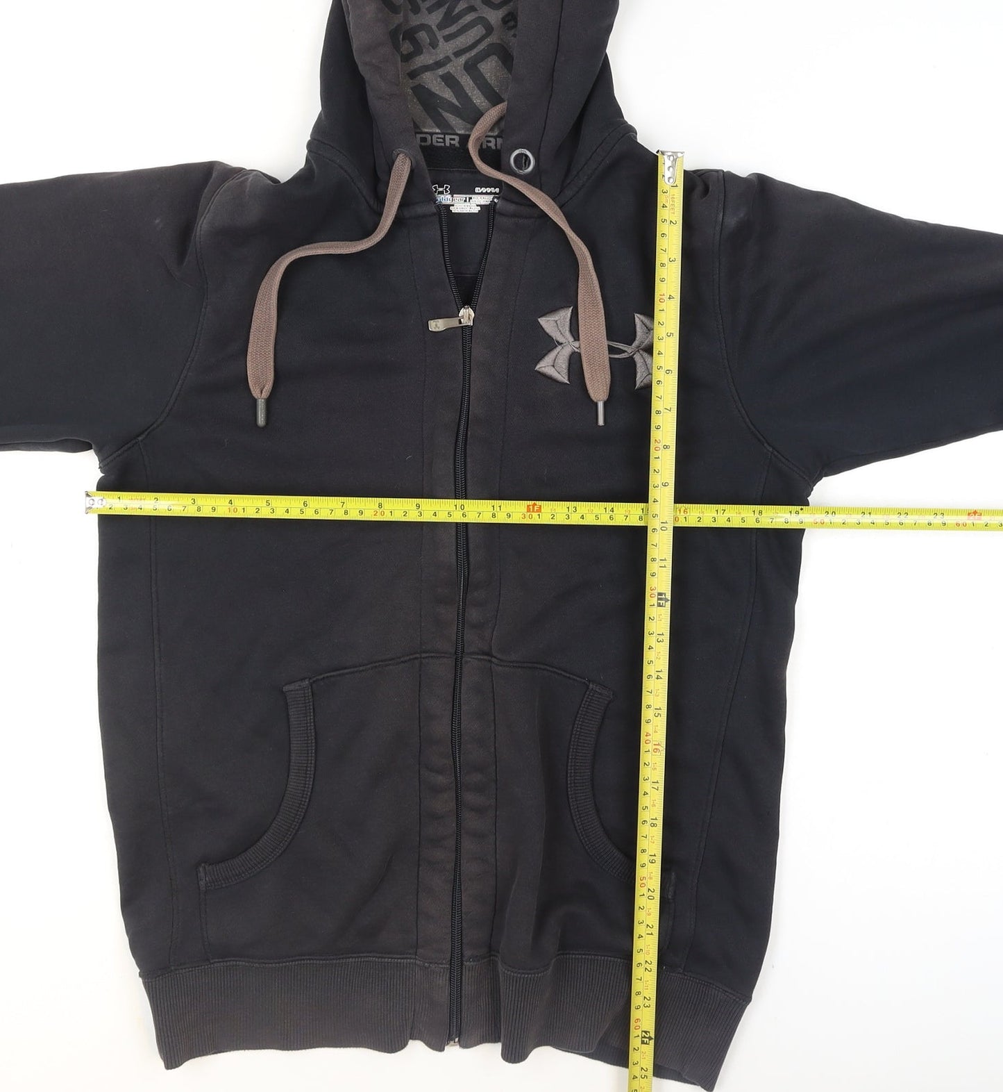 Under Armour Men's Black Small ColdGear Hooded Track Jacket