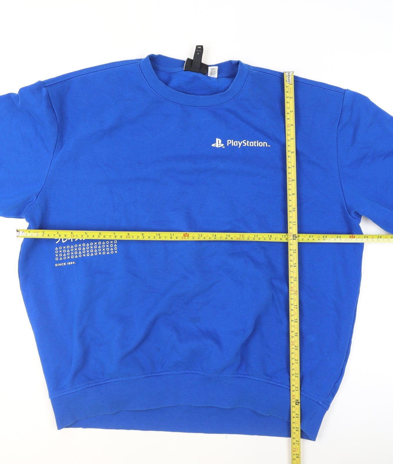 H&M Men’s Blue PlayStation Logo Sweatshirt L Regular Fit