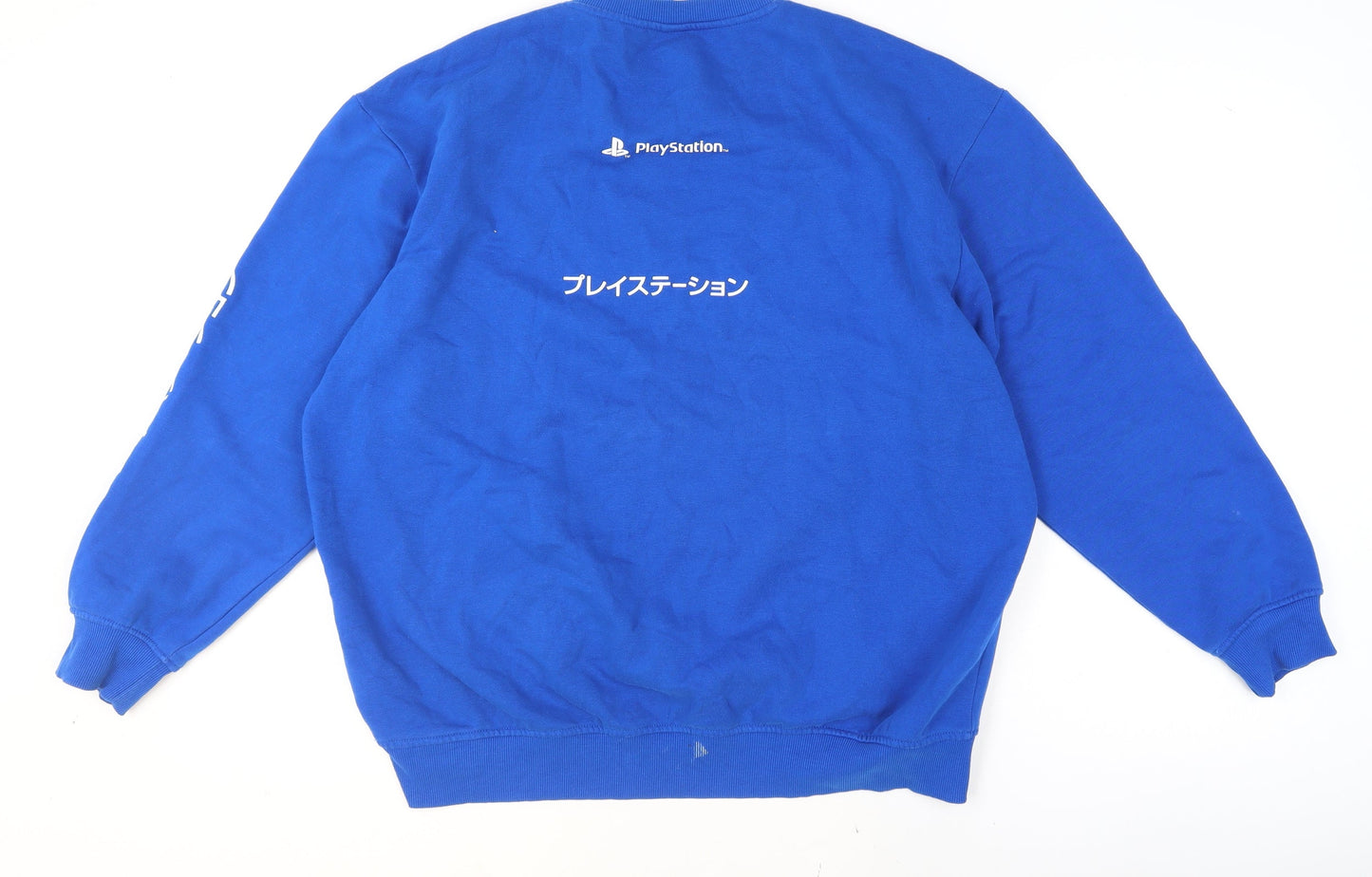 H&M Men’s Blue PlayStation Logo Sweatshirt L Regular Fit