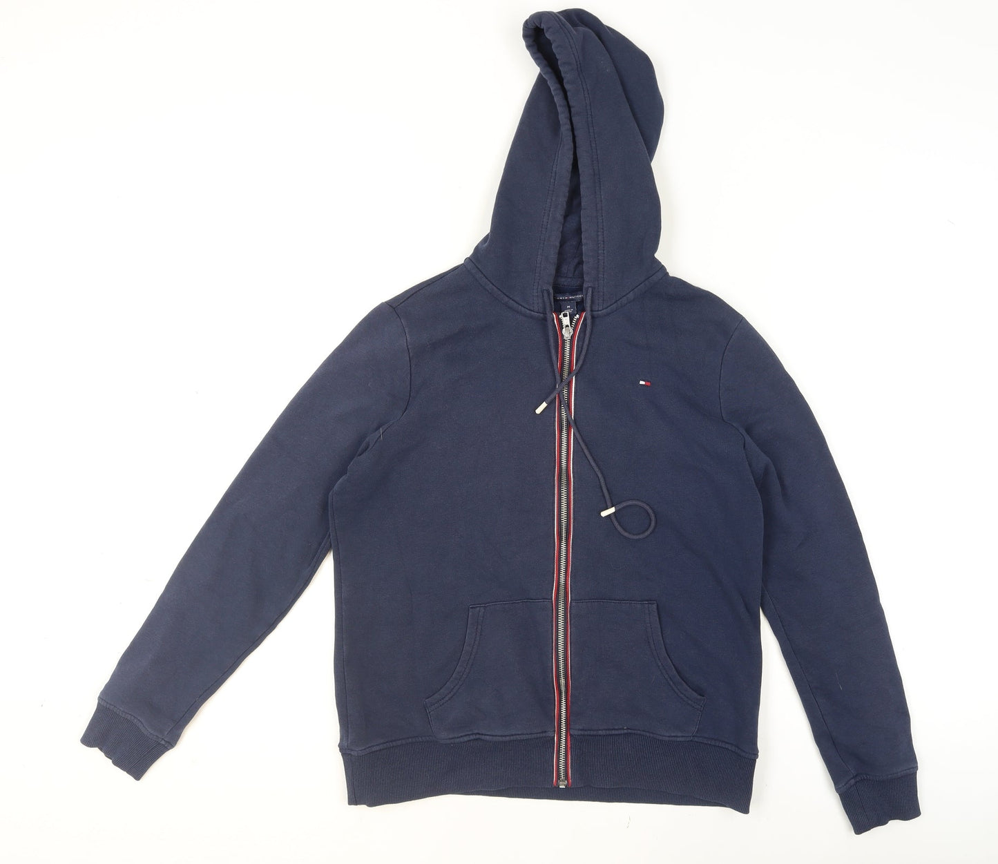 Tommy Hilfiger Women's Blue Hooded Full Zip Track Jacket Size M