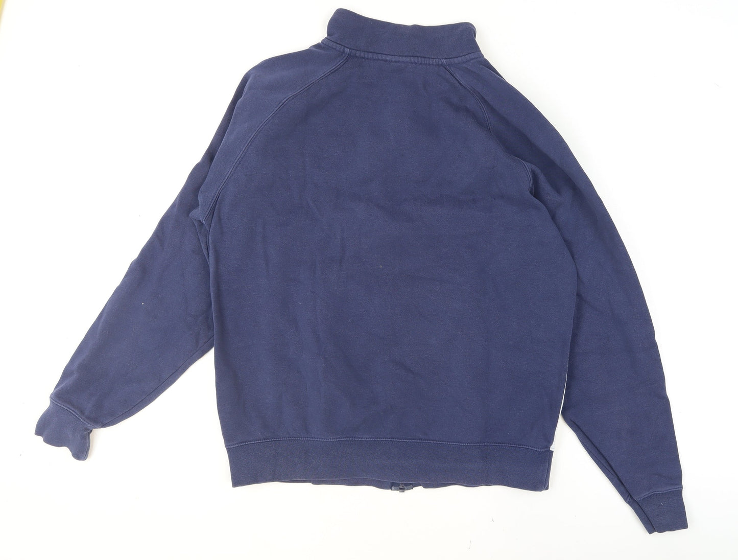 Nike Women's Blue Full Zip Hoodie Medium Cotton Blend Sweatshirt