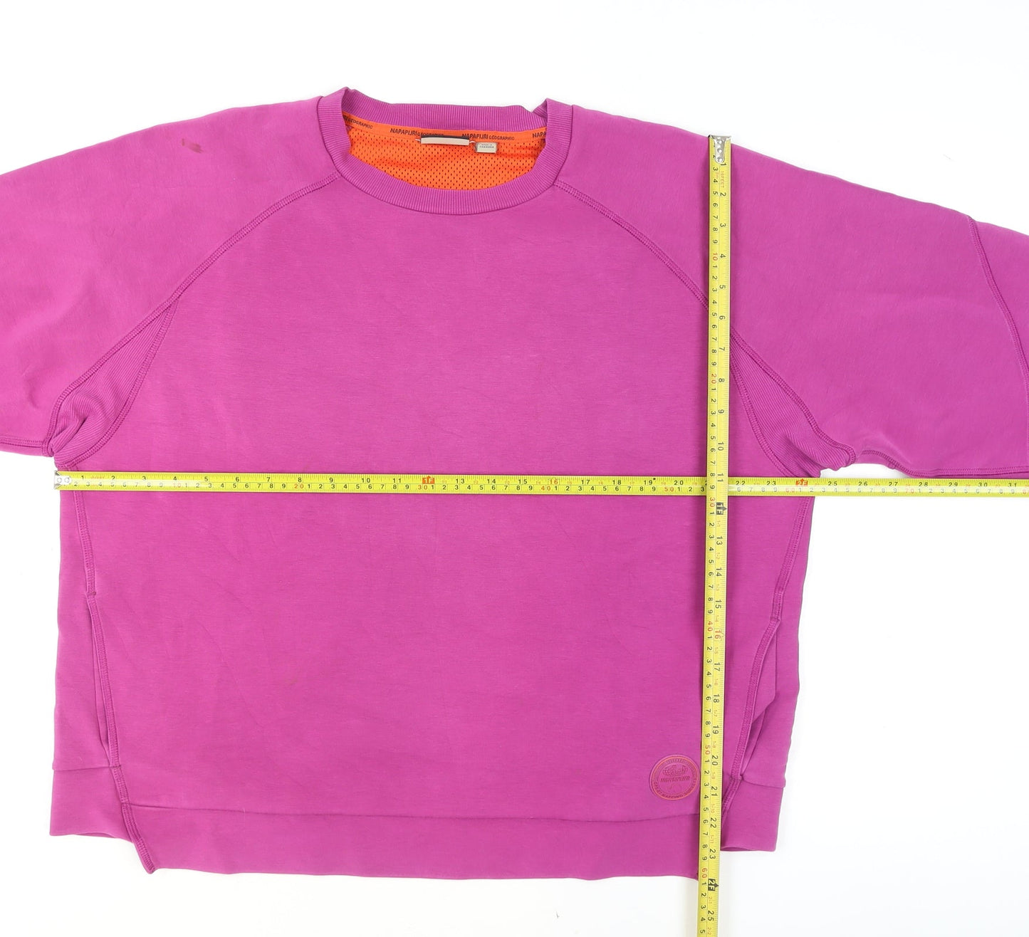 Napapijri Women’s Pink Crew Neck Cotton Sweatshirt Size L