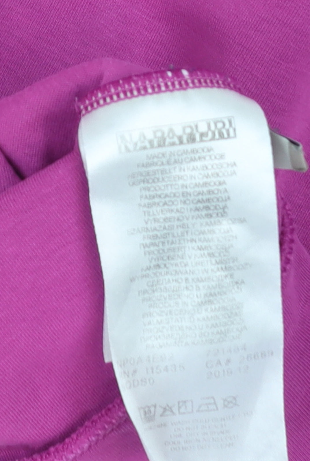 Napapijri Women’s Pink Crew Neck Cotton Sweatshirt Size L