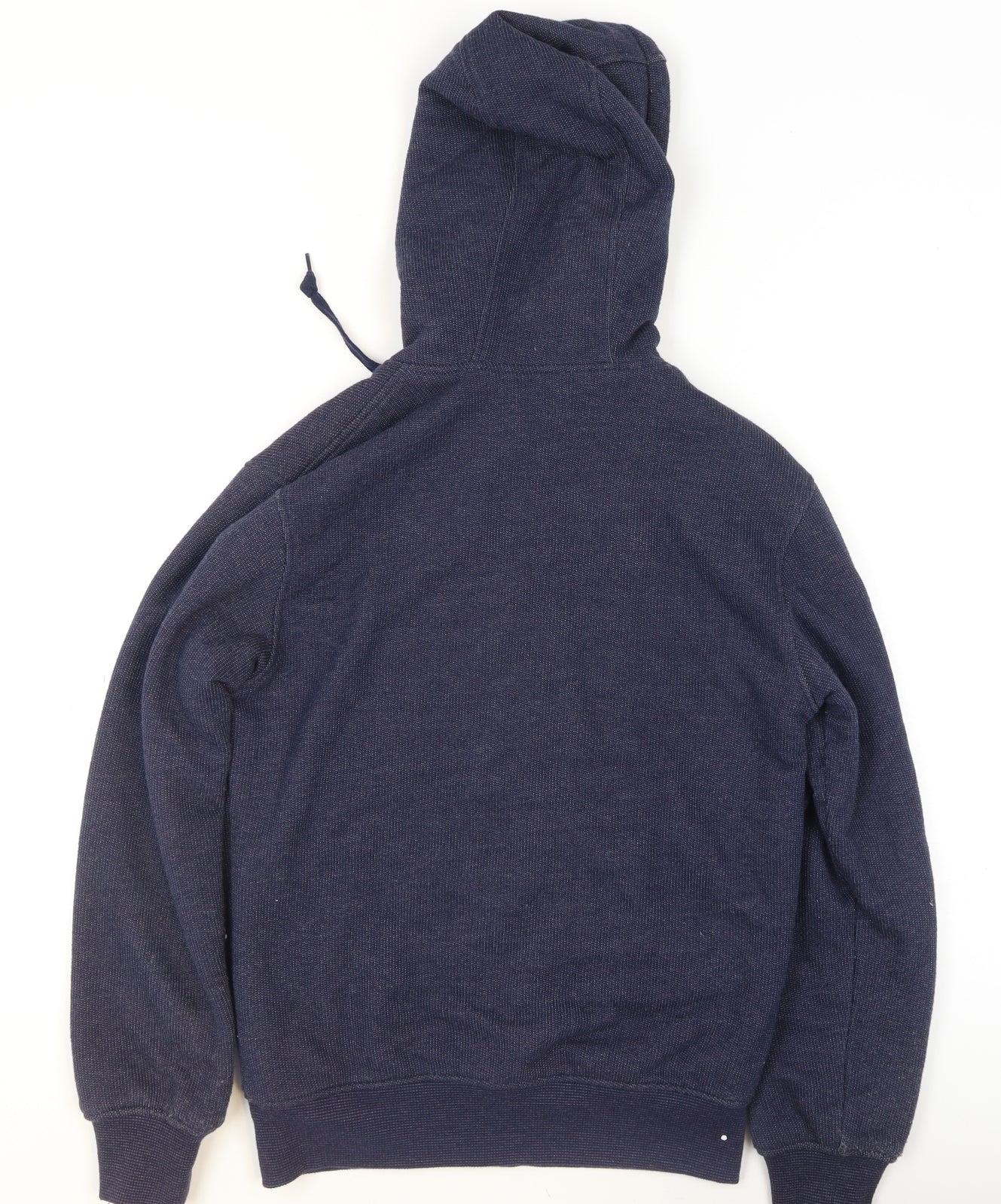 Uniqlo Men's Blue Full Zip Hoodie Size S Lined Knit