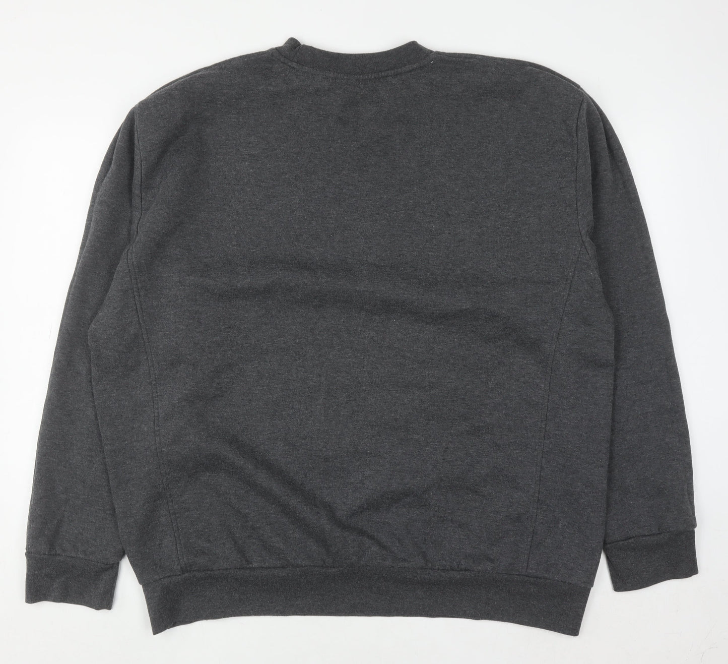 Slazenger Mens Grey 2XL Pullover Crew Neck Fleece Sweatshirt