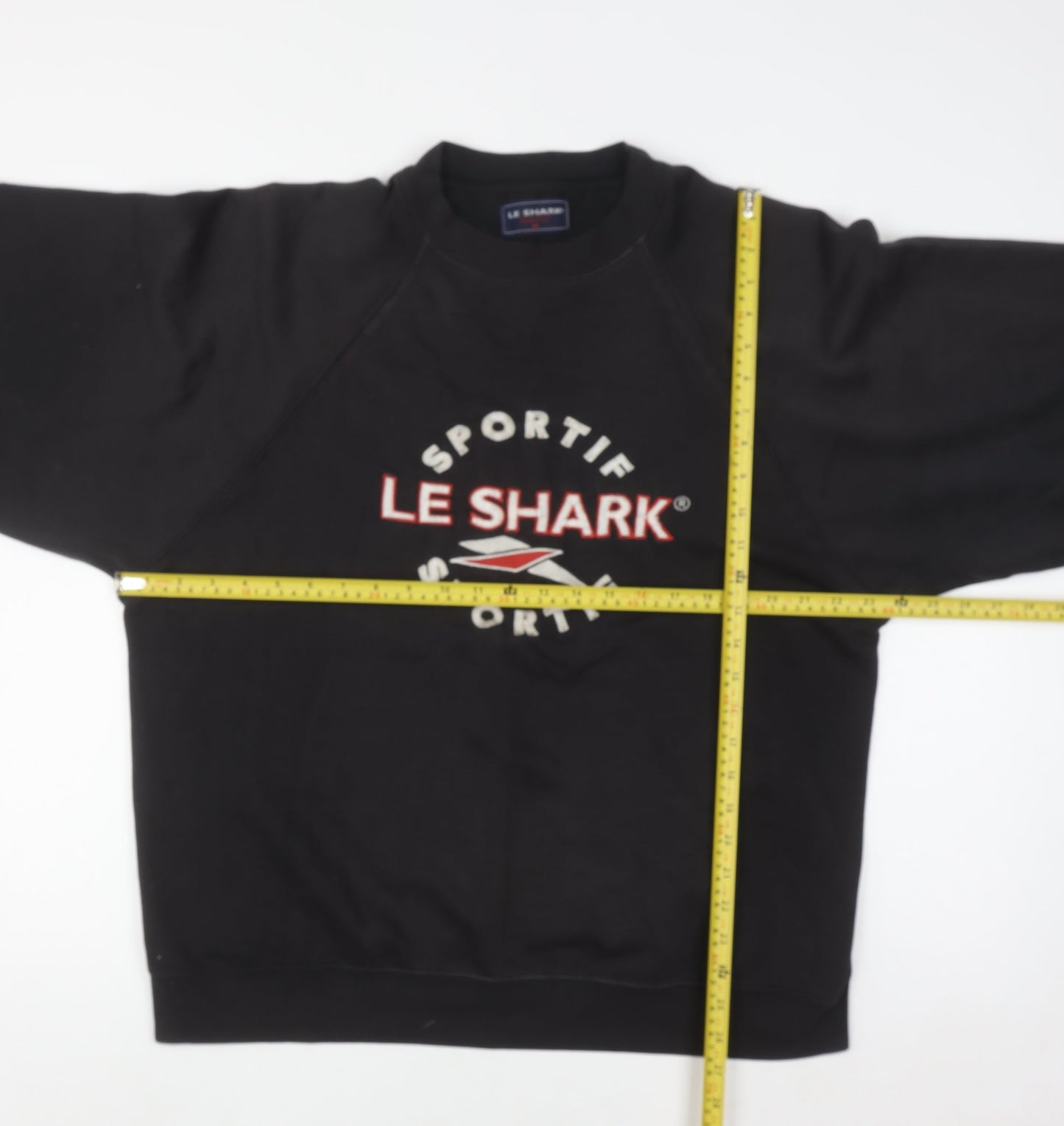 Le Shark Men's Black Medium Pullover Sweatshirt Embroidered Logo