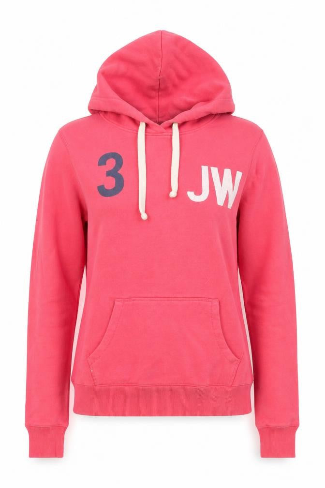 Jack Wills Womens Pink Pullover Hoodie Size UK 10 Cotton Blend