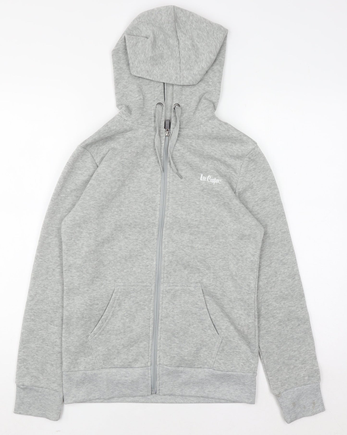 Lee Cooper Womens Grey Full Zip Hoodie Size 10 Polyester Casual