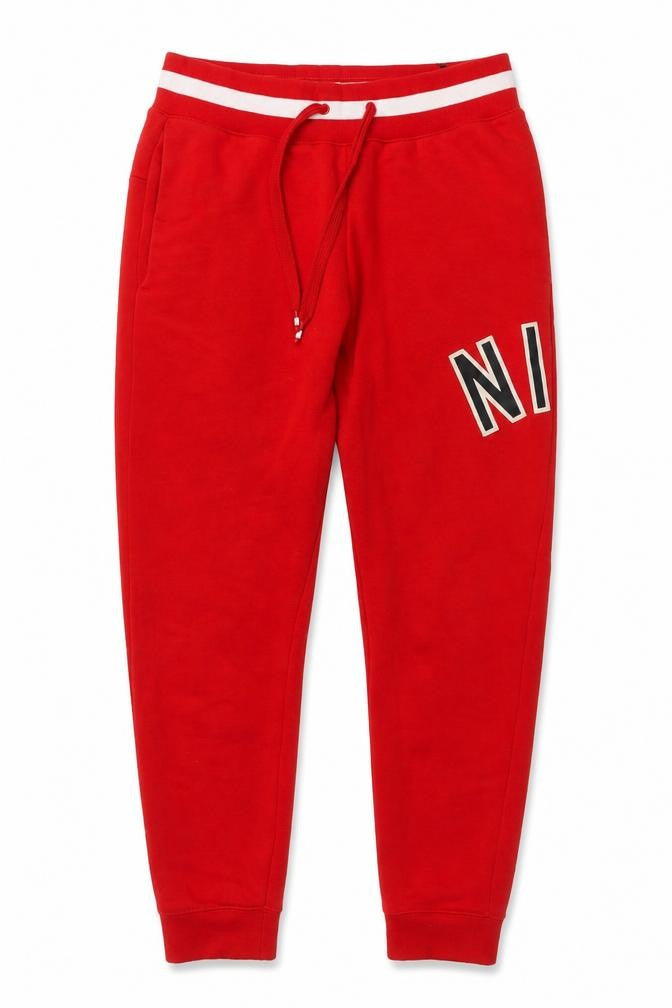 Nike Men Red Fleece Jogger Trousers Size S Regular Fit
