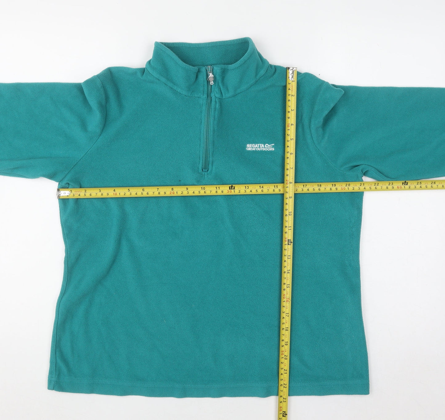 Regatta Great Outdoors Women’s Teal Fleece 1/2 Zip Sweatshirt Size 12