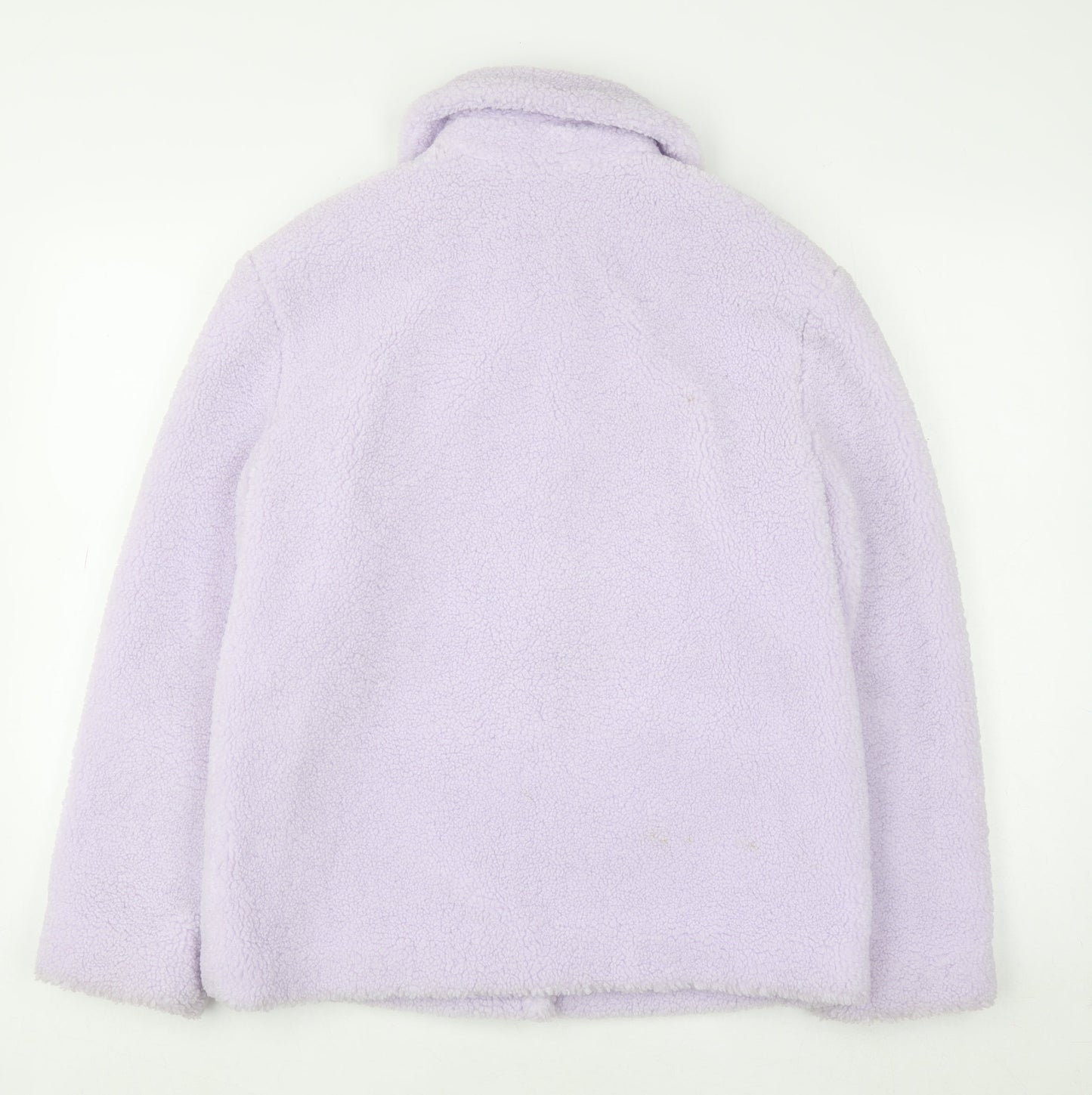 Marks and Spencer Women’s Lilac Fleece Button Jacket Size 8