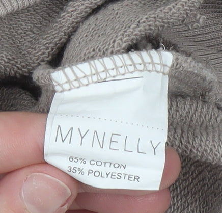MYNELLY Women’s Beige Pullover Sweatshirt S/M Do Your Thing Graphic