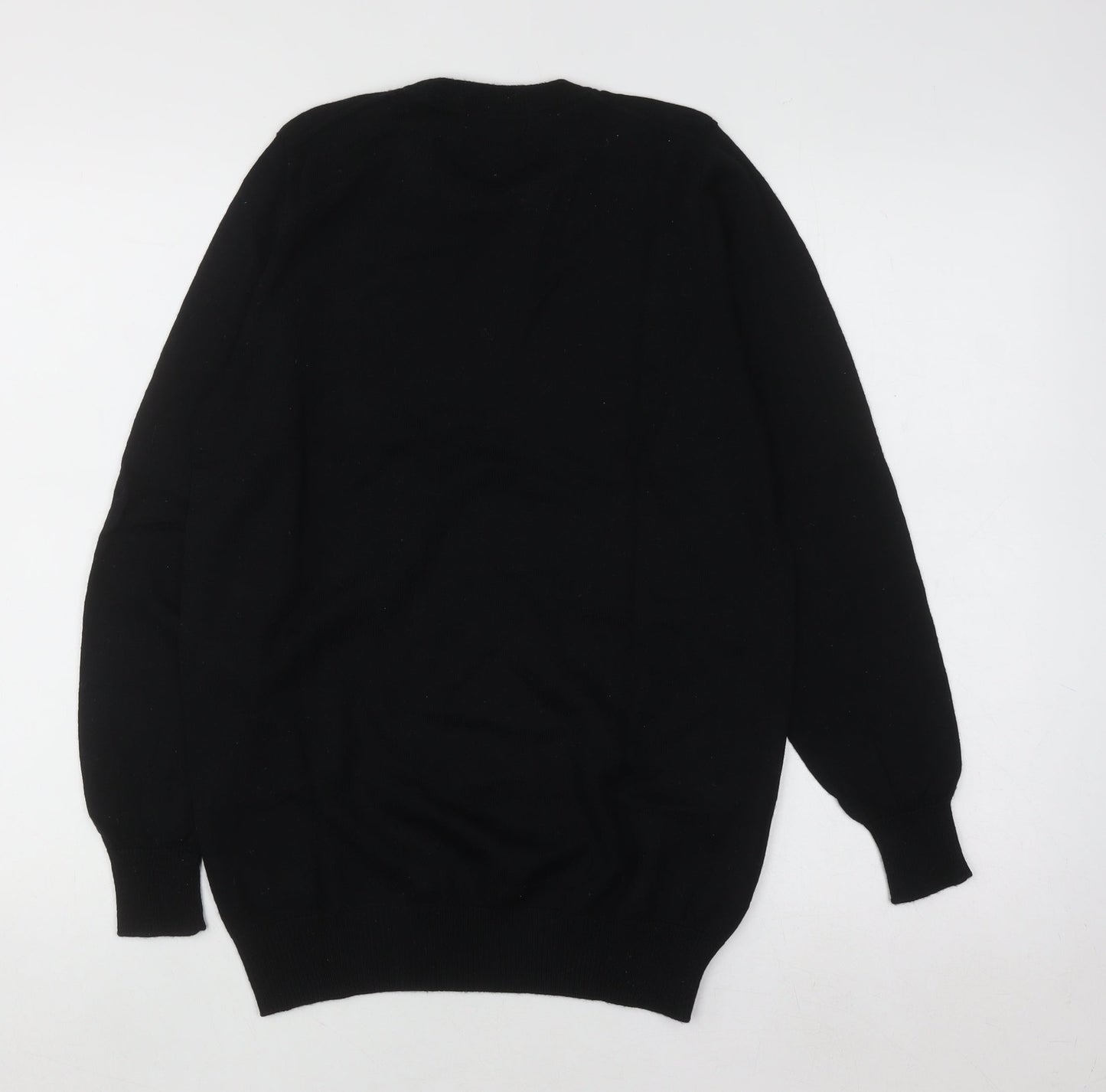 Marks and Spencer Men’s Black Merino Wool Crew Neck Jumper Size S