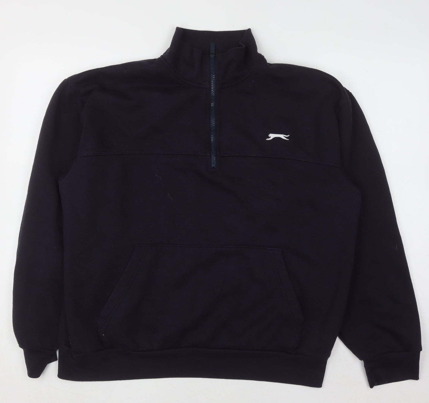 Slazenger Men's Blue XL 1/2 Zip Fleece Pullover Sweatshirt