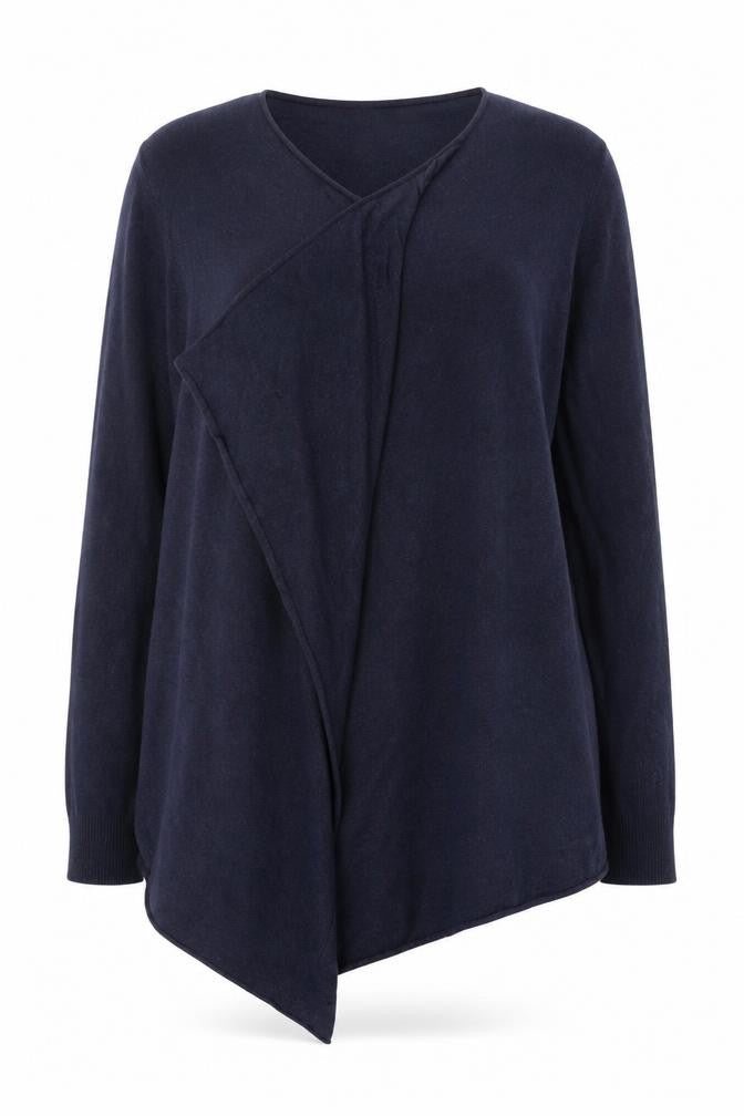 FatFace Women’s Blue Size 16 Cotton Modal Open Cardigan Jumper