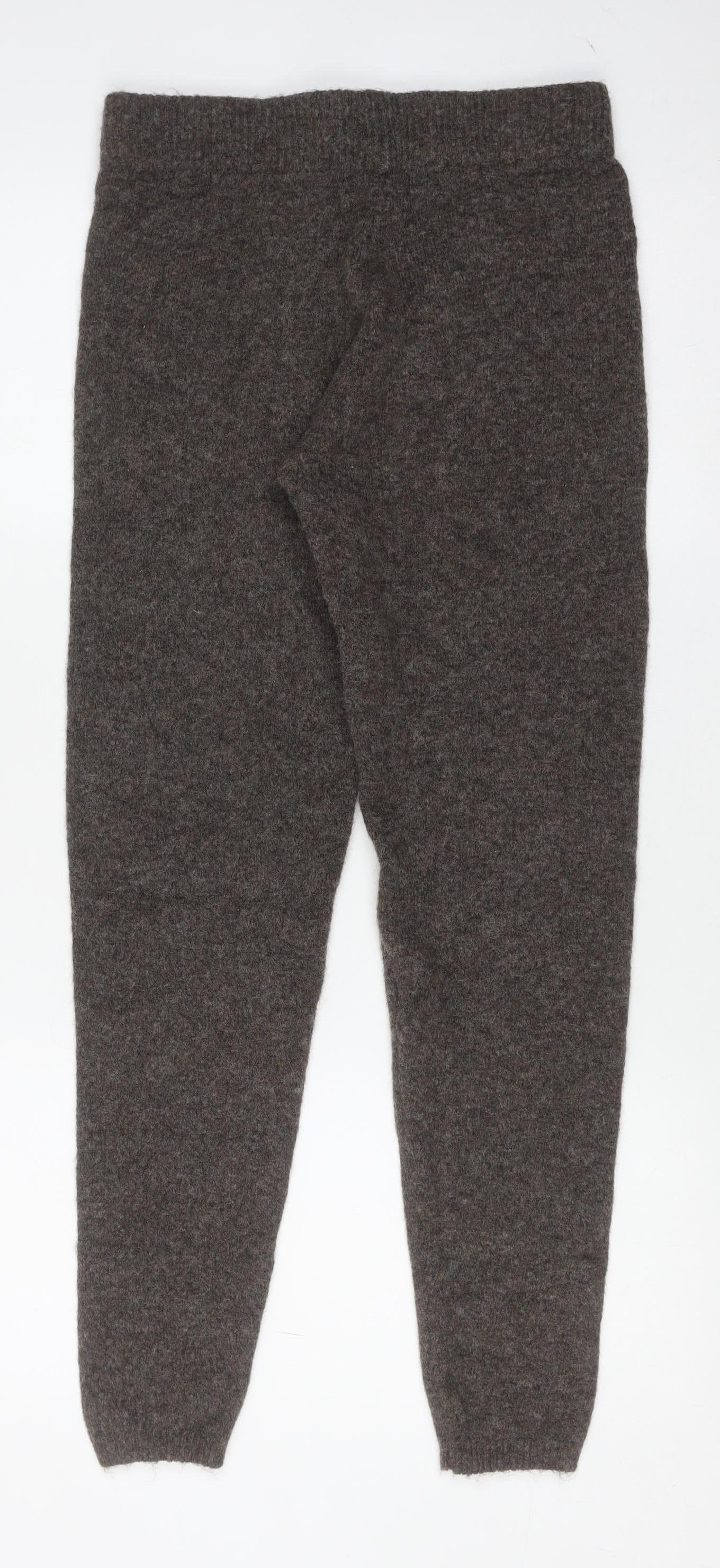 PrettyLittleThing Women Brown Knit Slim Leggings Size M