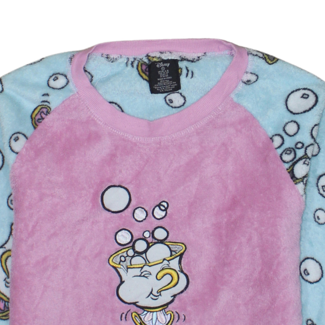 Disney Women’s Multicoloured Fleece Chip Pyjama Top Size 6-8