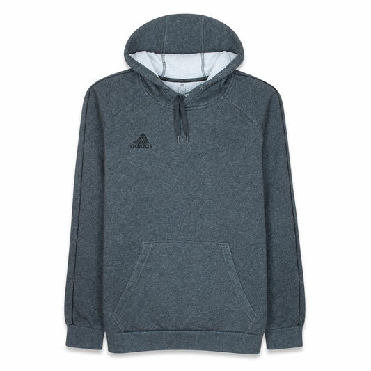 Adidas Mens Grey Pullover Hoodie Size M Regular Fit Sports Fleece
