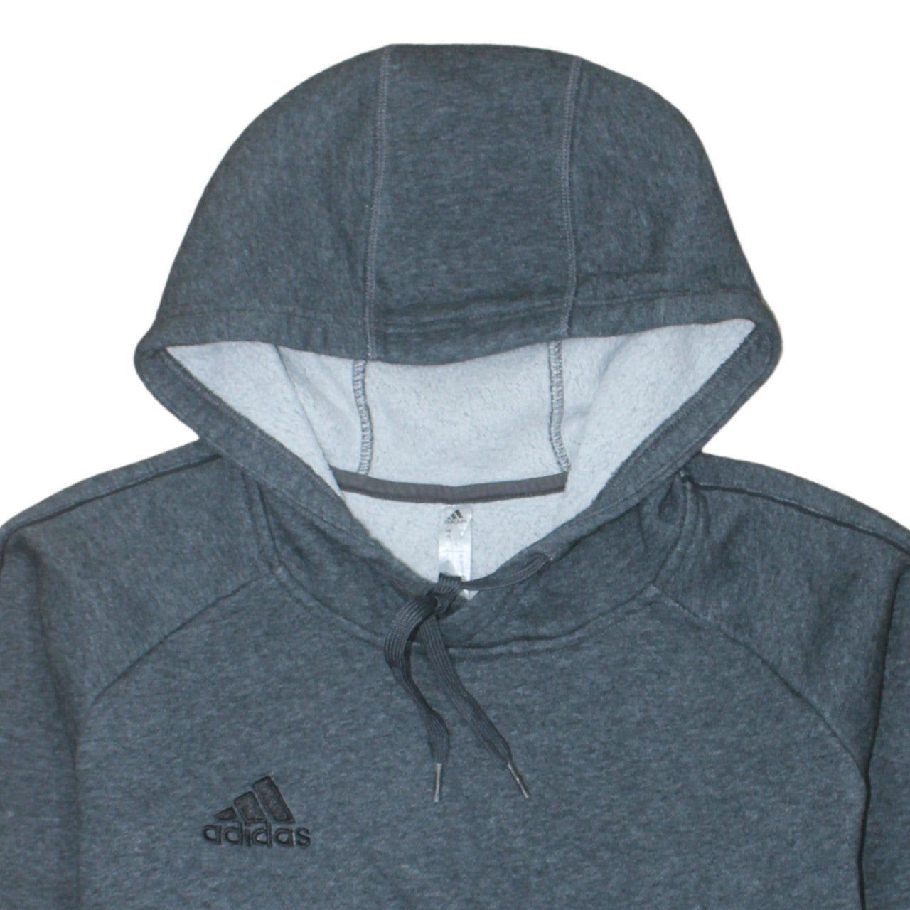 Adidas Mens Grey Pullover Hoodie Size M Regular Fit Sports Fleece