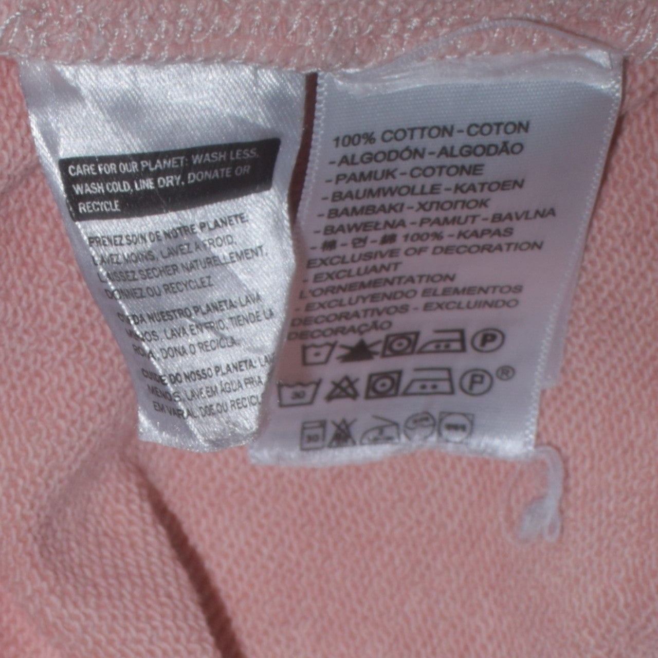 Levi's Womens Beige Pink Ombre Pullover Hoodie XS Cotton Casual