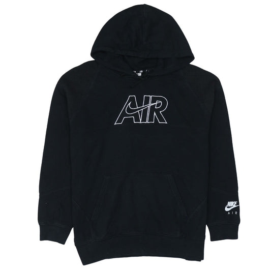 Nike Air Mens Black Pullover Hoodie Size S Regular Fit Fleece