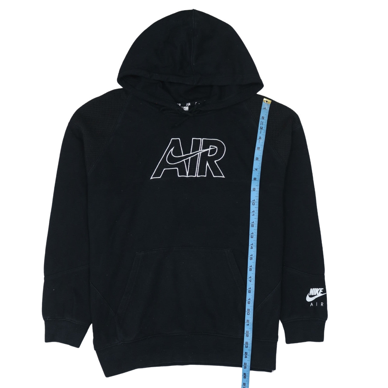 Nike Air Mens Black Pullover Hoodie Size S Regular Fit Fleece