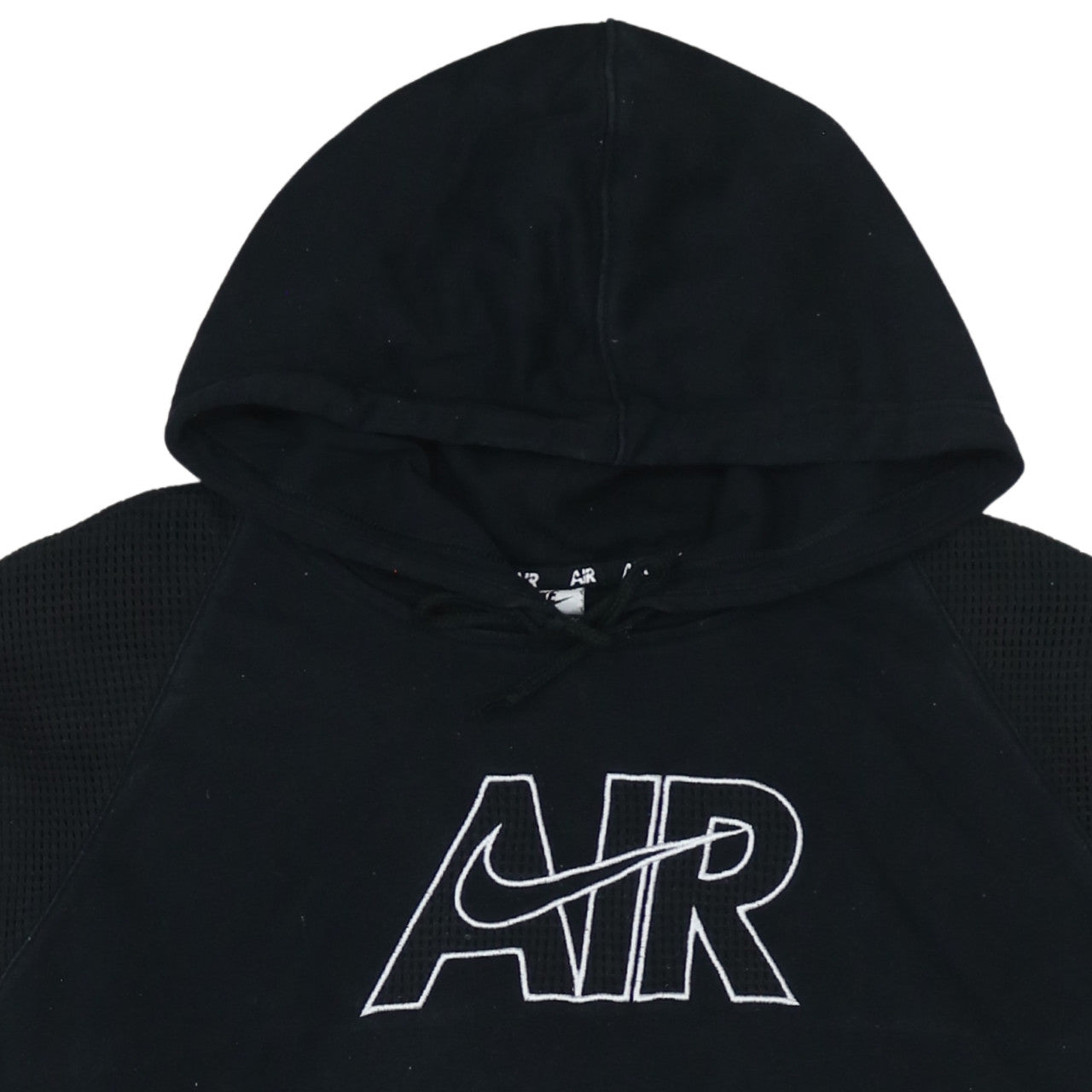 Nike Air Mens Black Pullover Hoodie Size S Regular Fit Fleece