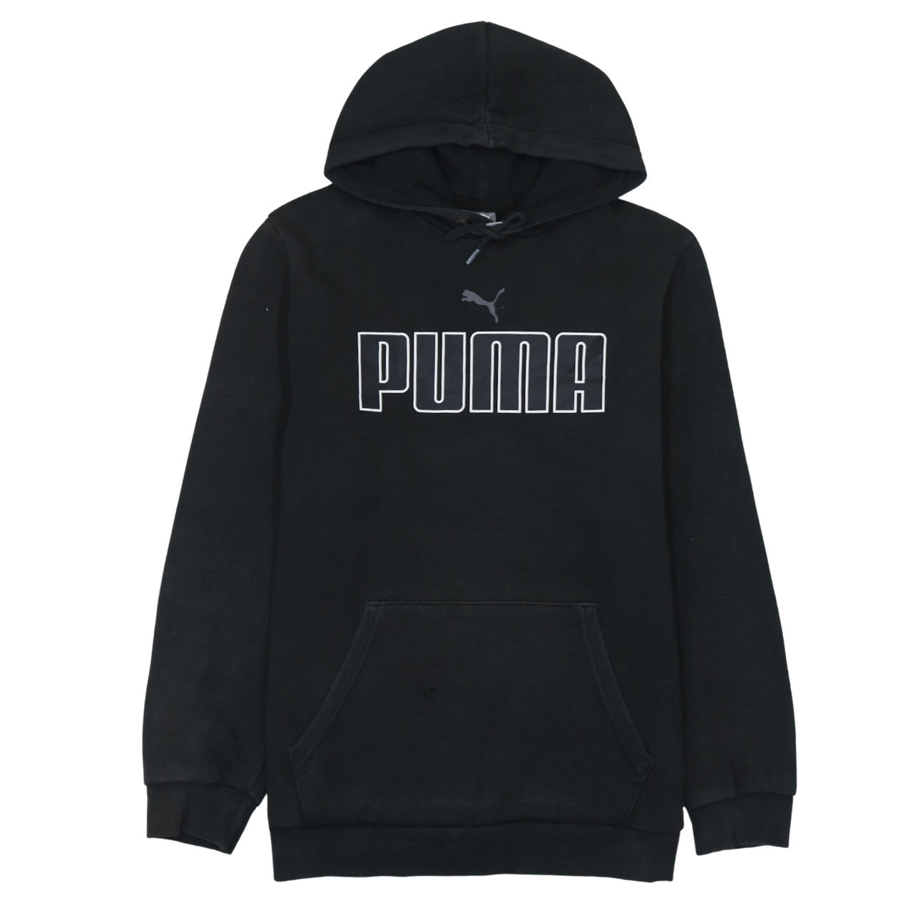 Puma Men's Black Pullover Hoodie M Fleece Graphic Sportswear