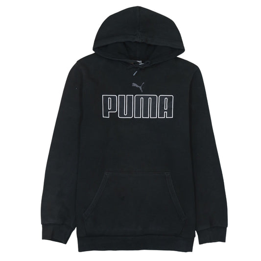 Puma Men's Black Pullover Hoodie M Fleece Graphic Sportswear
