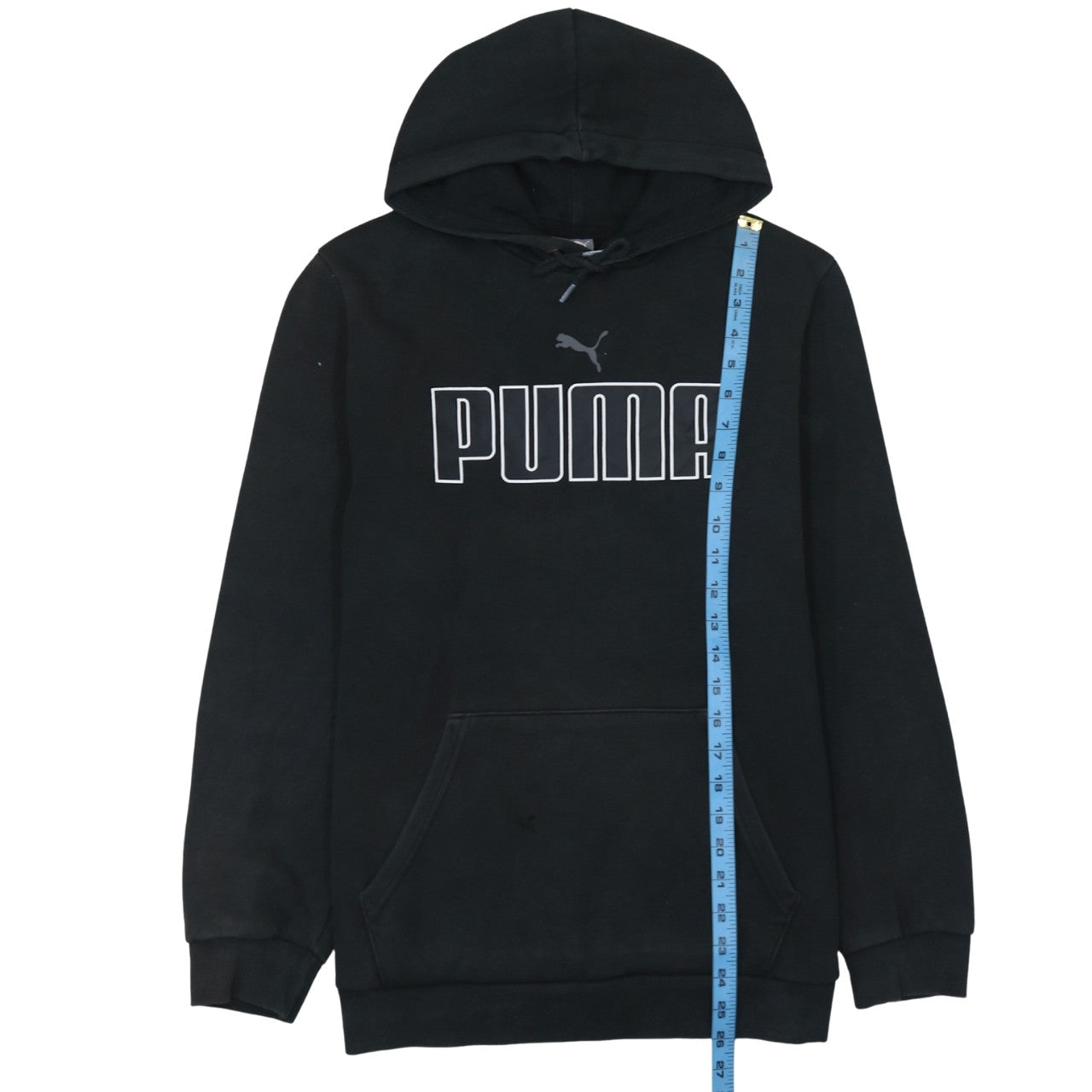 Puma Men's Black Pullover Hoodie M Fleece Graphic Sportswear