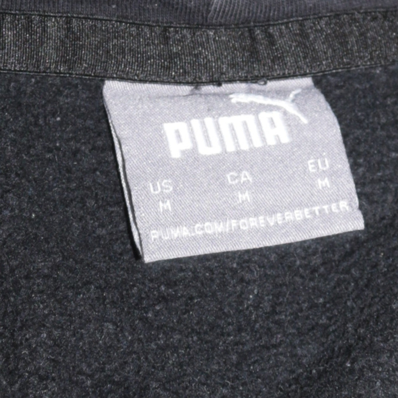 Puma Men's Black Pullover Hoodie M Fleece Graphic Sportswear
