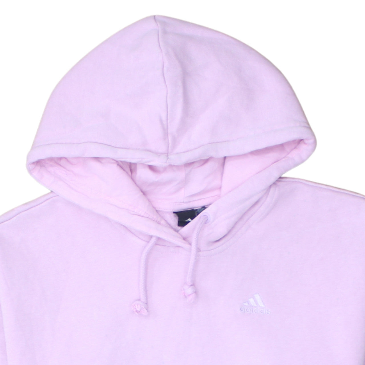 Adidas Women Pink Pullover Hoodie 2XS Cotton Blend Hooded Sweatshirt