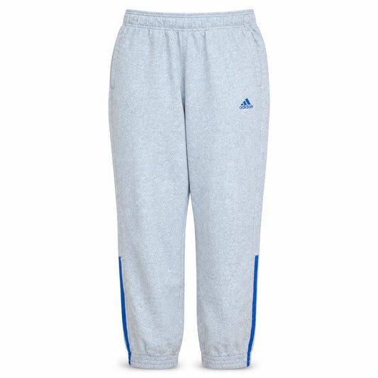 Adidas Womens Grey L Sweatpants Tapered Elastic Waist Casual Trousers